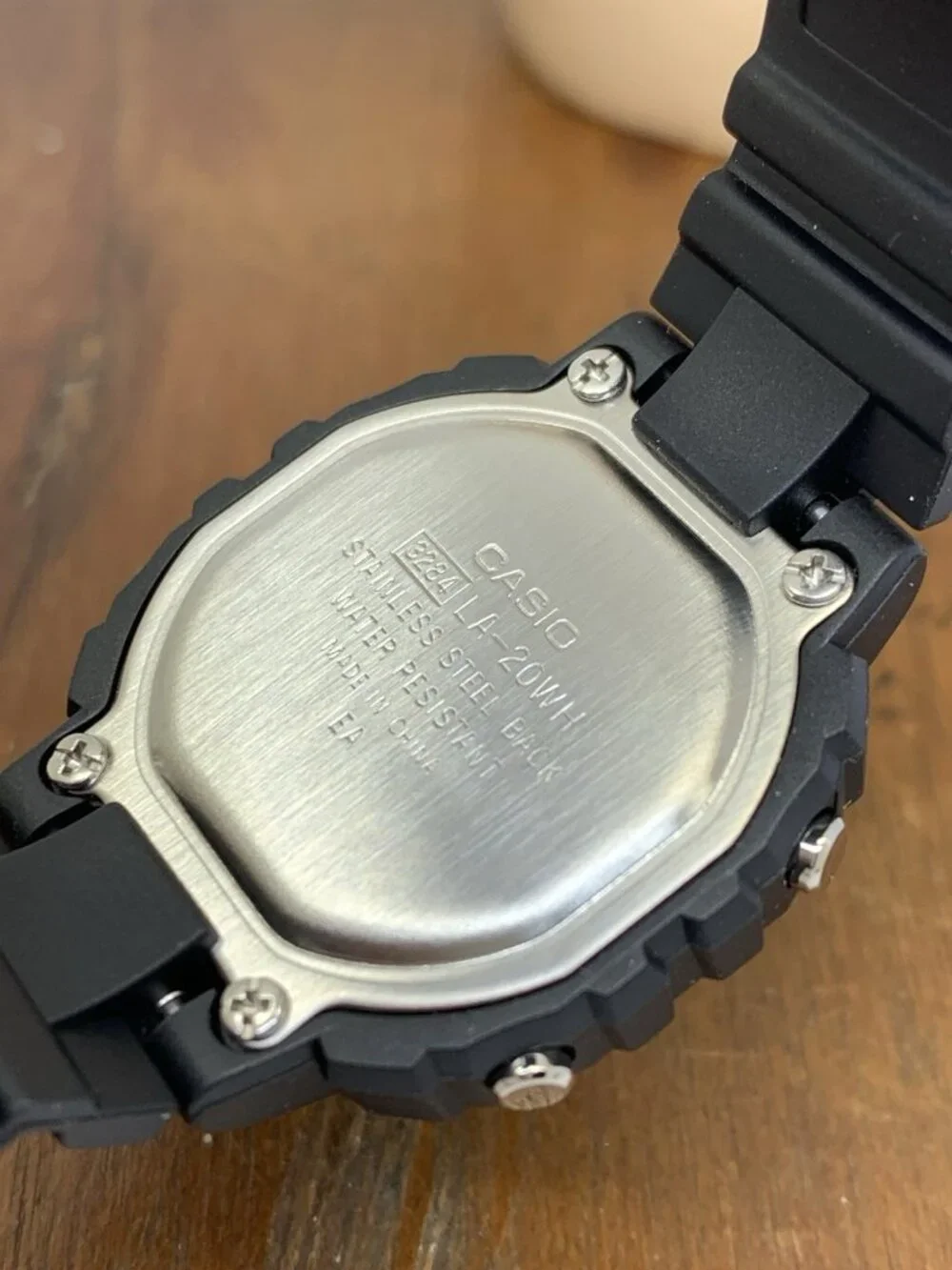 Casio Women's Watch LA20WH Quartz Digital Petite 30mm Black Resin Strap 3284